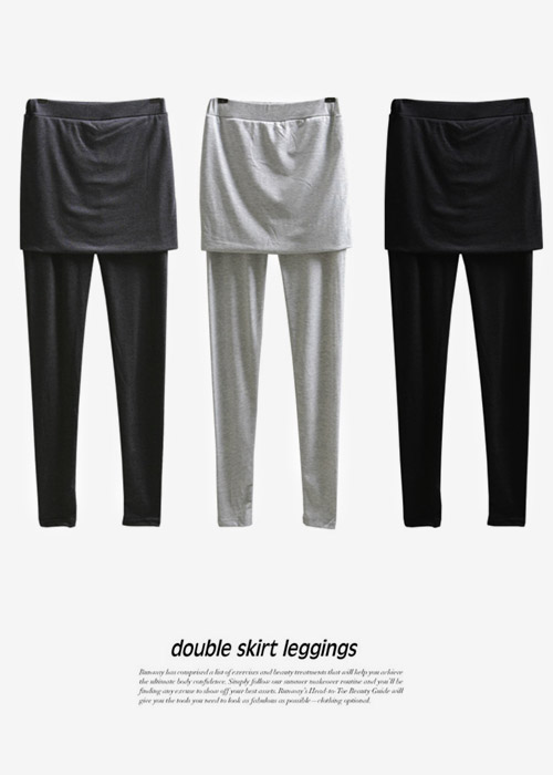 double skirt leggings(주문폭주)